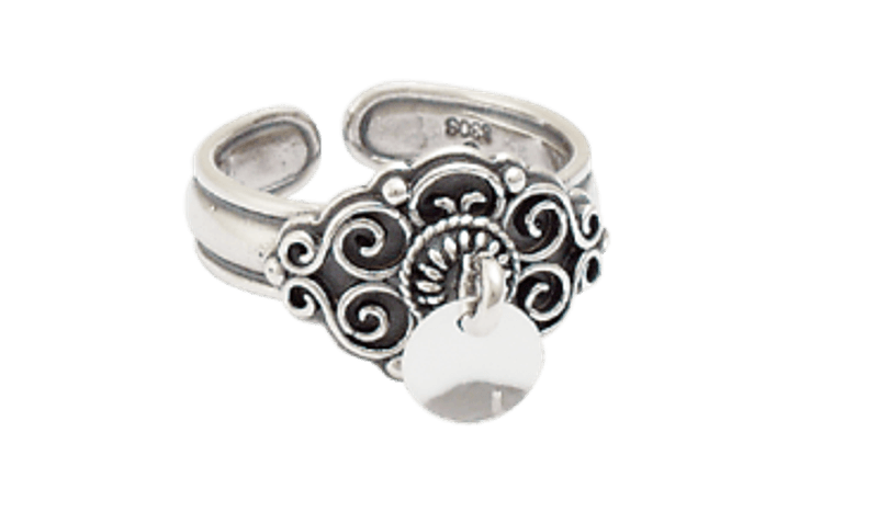 Ring, oksidert m. lauv artnr: 377102