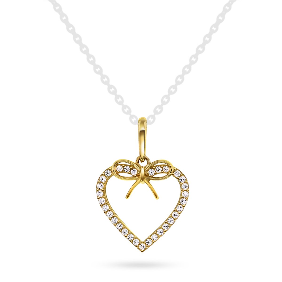 Gullsmykke med zirkonia